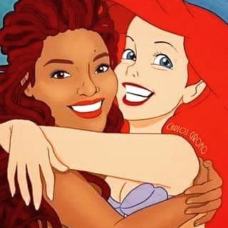 Halle Bailey jako Mała syrenka - fan-art