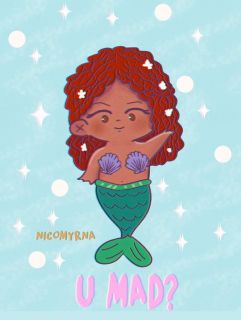 Halle Bailey jako Mała syrenka - fan-art