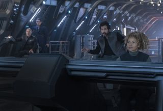Od lewej: Picard, Elnor, Christobal “Chris” Rios oraz Raffi Muskier. / Fot. CBS