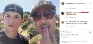 Tom Holland i Robert Downey Jr.