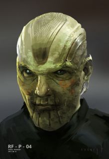 Kapitan Marvel - szkic koncepcyjny