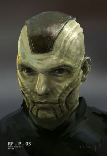 Kapitan Marvel - szkic koncepcyjny