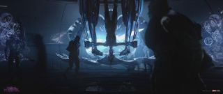 Kapitan Marvel - szkic koncepcyjny