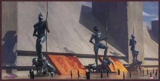 Kapitan Marvel - szkic koncepcyjny