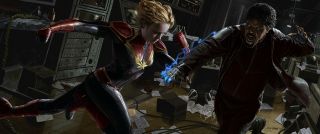 Kapitan Marvel - szkic koncepcyjny