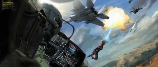 Kapitan Marvel - szkic koncepcyjny