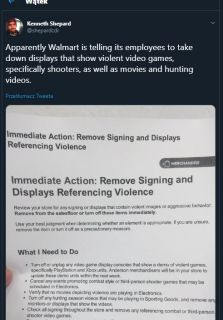 Walmart rezygnuje z pokazywania reklam brutalnych gier w sklepach