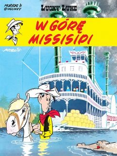 Lucky Luke. W górę Missisipi, tom 16 - okładka
