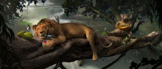 Król lew - szkic koncepcyjny