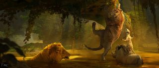 Król lew - szkic koncepcyjny