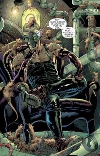 Z doniesień telewizyjnych dowiadujemy się, że Gotham musi mierzyć się z plagą „super szczurów” – to subtelny easter egg nawiązujący do znanego z komiksów Otisa Flannegana, pracownika deratyzacji, który później został złoczyńcą znanym jako Ratcatcher. 