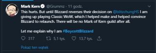 #BoycottBlizzard - reakcje graczy