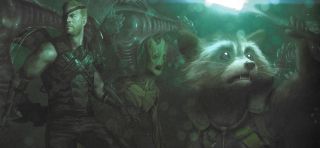 Avengers: Wojna bez granic - szkic koncepcyjny