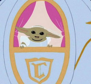Baby Yoda - księżniczka Disneya