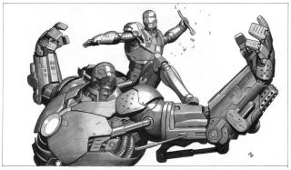 Iron Man - szkice koncepcyjne do filmu