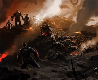 Avengers: Koniec gry - szkic koncepcyjny