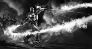 Iron Man - szkice koncepcyjne do filmu