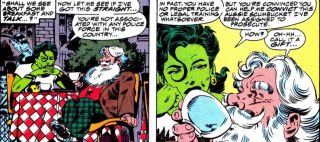 Święty Mikołaj i She-Hulk 