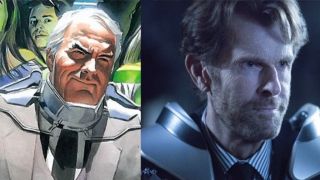 W rolę tej wersji Batmana wciela się Kevin Conroy, który podkładał Mrocznemu Rycerzowi głos w seriach animowanych „Batman”, „Batman – 20 lat później” czy w grach komputerowych – to pierwszy raz, gdy wciela się w jego rolę w produkcji aktorskiej. Warto też zauważyć, że ta wersja postaci korzysta z egzoszkieletu, który widzieliśmy już w serii komiksowej „Przyjdź Królestwo”.