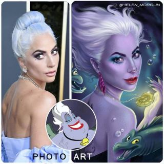 Lady Gaga jako Ursula z Małej syrenki