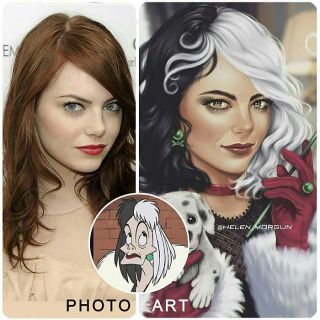 Emma Stone jako Cruella DeMon