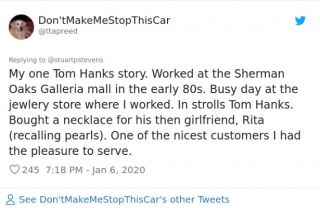 Tom Hanks - historie internautów