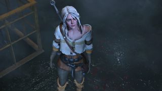 Geralt i Ciri w grze Resident Evil 2