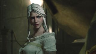Geralt i Ciri w grze Resident Evil 2