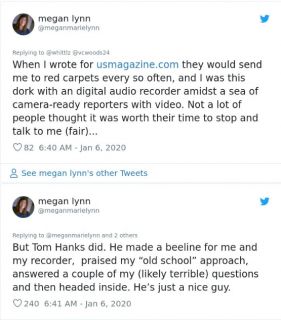 Tom Hanks - historie internautów