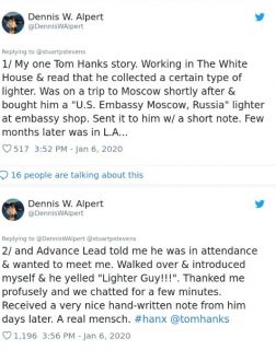 Tom Hanks - historie internautów