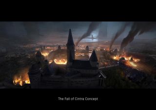 Wiedźmin - szkic koncepcyjny Cintry