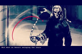 Storyboard sceny z Strzygą - Wiedźmin