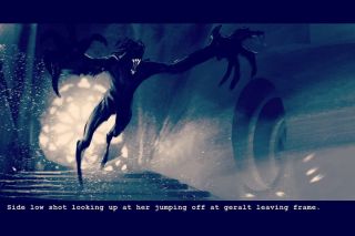 Storyboard sceny z Strzygą - Wiedźmin