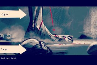 Storyboard sceny z Strzygą - Wiedźmin