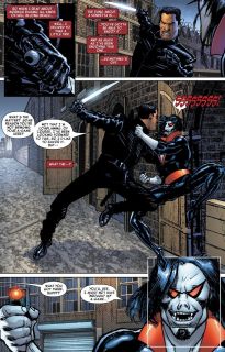 W czasie superbohaterskiej wojny domowej Morbius ujawnił swoją prawdziwą tożsamość na mocy nakazów Aktu Rejestracji. S.H.I.E.L.D. zaczęło mu wówczas ufać do tego stopnia, że wysłało go na poszukiwanie Blade’a. Morbius miał go nakłonić do ujawnienia swojej tożsamości.