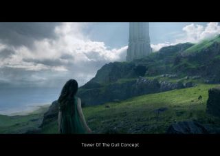 Wiedźmin - szkic koncepcyjny Wieży Mewy