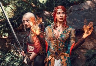 Lena-Lara jako Triss Merigold / Cerisia Cosplay jako Ciri