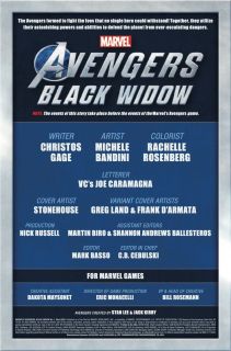 Marvel's Avengers: Black Widow #1 - okładka