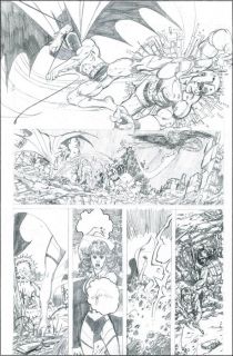 Batman vs. Kapitan Ameryka - niewykorzystany szkic z 1983 roku