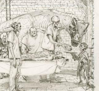 Dark Nights: Death Metal #1 - szkic koncepcyjny