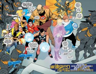 Legion of Super-Heroes #5 - plansze