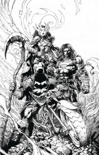 Dark Nights: Death Metal #1 - szkic koncepcyjny