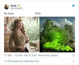 Plany kontra 2020 rok - memy