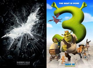 Mroczny Rycerz powstaje (91% - ZWYCIĘZCA) vs. Shrek Trzeci (9%)