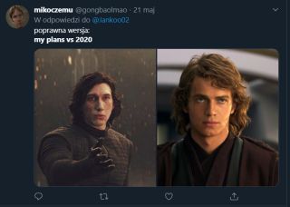 Plany kontra 2020 rok - memy