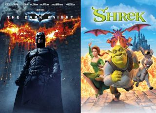 Mroczny Rycerz (84% - ZWYCIĘZCA) vs. Shrek (16%)