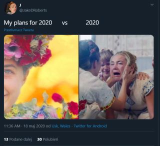 Plany kontra 2020 rok - memy