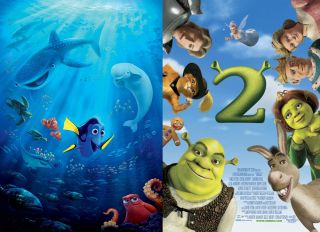 Gdzie jest Dory (34%) vs. Shrek 2 (66% - ZWYCIĘZCA)