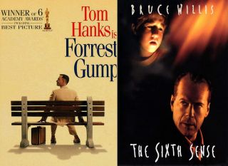 Forrest Gump (74% - ZWYCIĘZCA) vs. Szósty zmysł (26%)