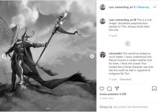 Loki - szkic koncepcyjny z filmu "Thor"